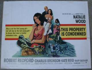 Movie Poster~Robert Redford/Natalie Wood~This Property is Condemned 