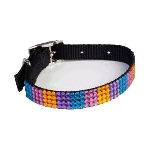  Swarovski Crystal Dog Collar Rainbow Design 16 Pet 