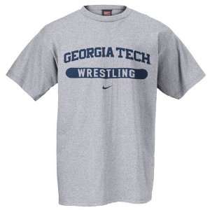   Georgia Tech Yellow Jackets Ash Wrestling T shirt