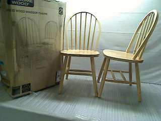 Winsome Wood Windsor Chair, Natural, Set of 2  