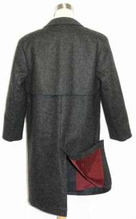   ~ BLACK Men German WINTER WARM Suit Overcoat COAT / 48 44 L  