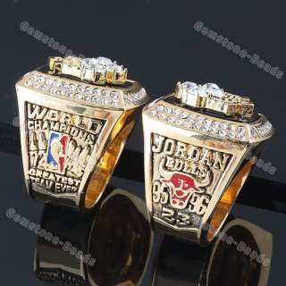 1Pc Chicago Bulls Jordan 1996 NBA Championship Ring Replica Souvenirs 