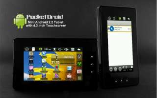 Mini Android 2.2 Tablet with 4.3 Inch Touchscreen, 800MHz CPU, WiFi 