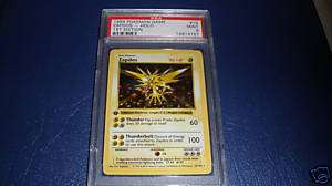 POKEMON 1ST EDITION BASE ZAPDOS PSA 9 GRADED  