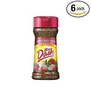 Mrs. Dash Tomato, Basil, Garlic, 2.0 Ounce (Pack of 6)  