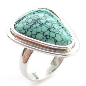  Turquoise and Sterling Silver Triangle Ring Ian and 