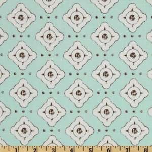  44 Wide Paris & Company Tile Light Aqua Fabric By The 