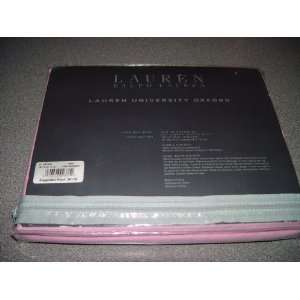    Lauren University Oxford Pink Twin Bedskirt 