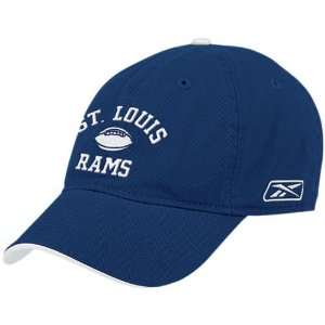   St. Louis Rams Navy Blue over Football Slouch Hat