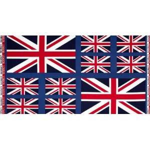  44 Wide Cool Britannia Union Jack Panel Red/ White/Blue 