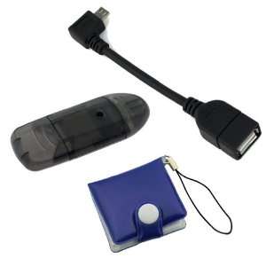  GTMax Micro USB (Male) to USB (Female) Adapter + Black USB 