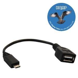  HQRP Micro USB (Male) to USB (Female) Host OTG Cable 