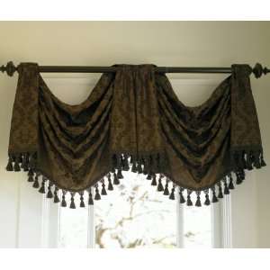  American Living Estate Taffeta Regent Valance   Burgundy 