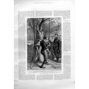  Punishment For Pillage Kumassi Soldiers Antique Print 1 