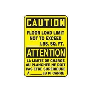   LIMIT NOT TO EXCEED (BILINGUAL FRENCH) Sign   14 x 10 Adhesive Vinyl