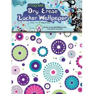  MagnaCard Magnetic Locker Wallpaper, Diva Dots Design, 9 x 