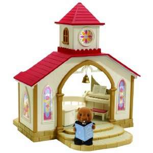  Sylvanian Families Wedding Chapel with Vicar Toys & Games