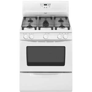 Whirlpool SF216LXSQ 30 Freestanding Gas Range with 5 Sealed Burners 