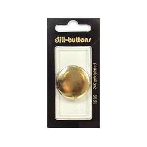  Dill Buttons 28mm Shank Gold Metal 1 pc Arts, Crafts 