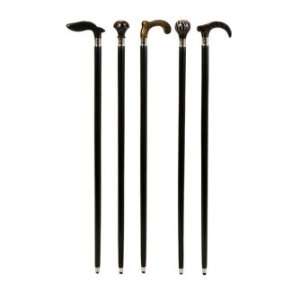  IMAX Soren Walking Sticks Brass Sheesham Wood Bone Unique 